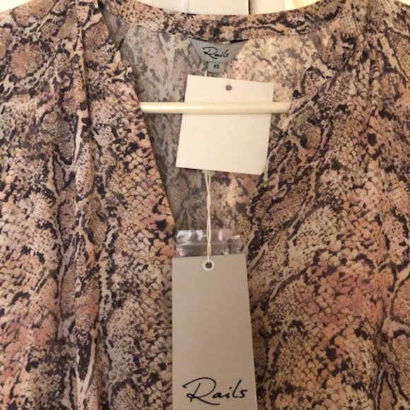 Rails Karla Python Print Blouson Dress - Picture 3 of 4